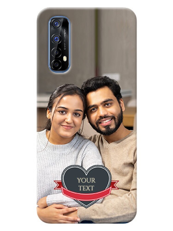 Custom Realme 7 mobile back covers online: Just Married Couple Design