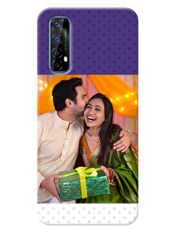 Custom Realme 7 mobile phone cases: Violet Pattern Design