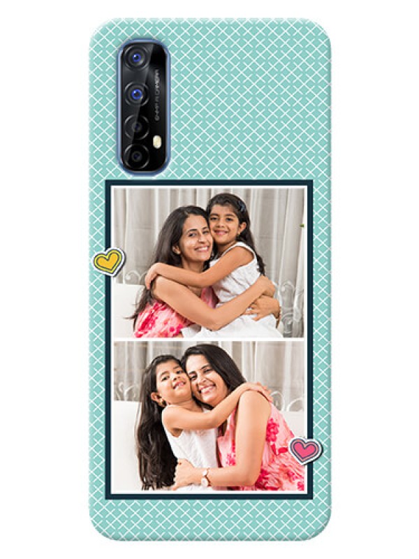 Custom Realme 7 Custom Phone Cases: 2 Image Holder with Pattern Design
