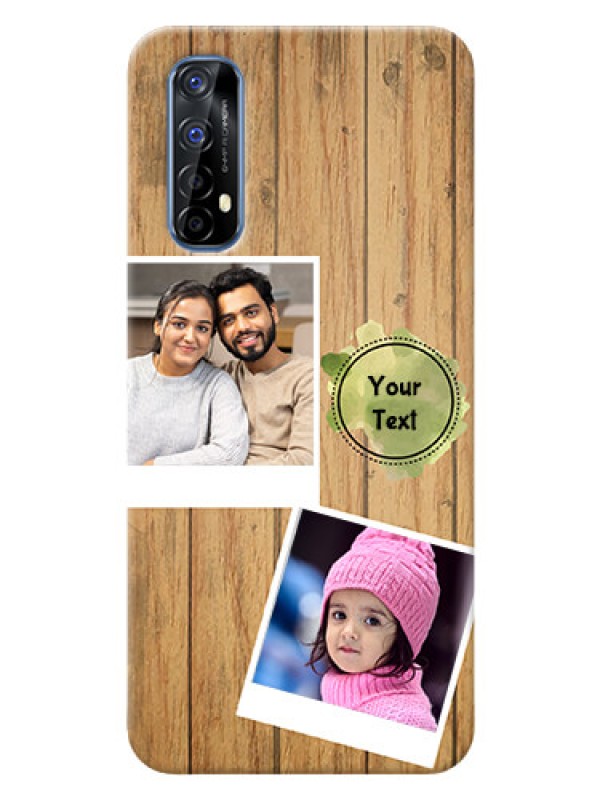 Custom Realme 7 Custom Mobile Phone Covers: Wooden Texture Design