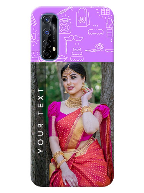 Custom Realme 7 Personalized Phone Cases: Birthday Icons Design