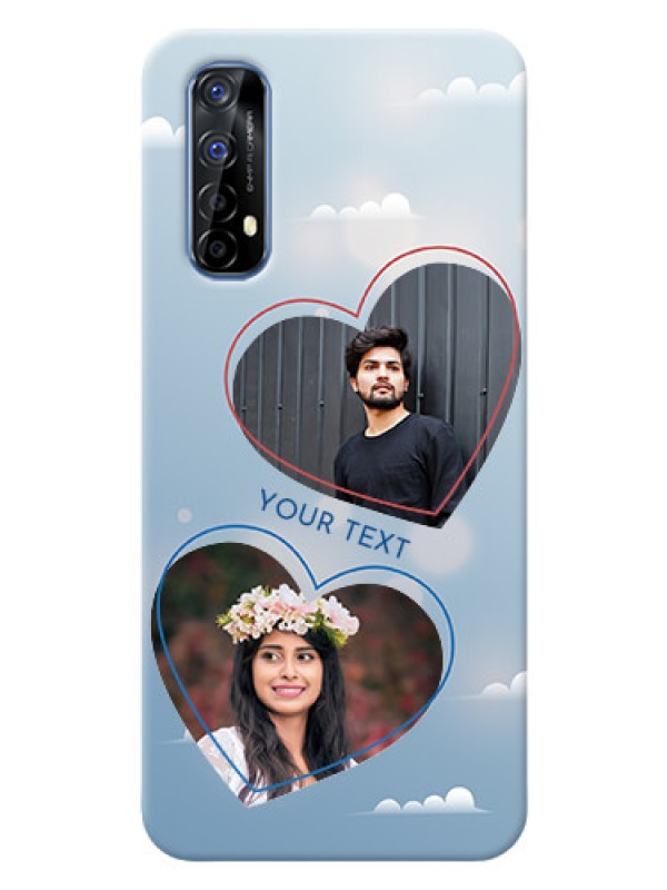 Custom Realme 7 Phone Cases: Blue Color Couple Design 