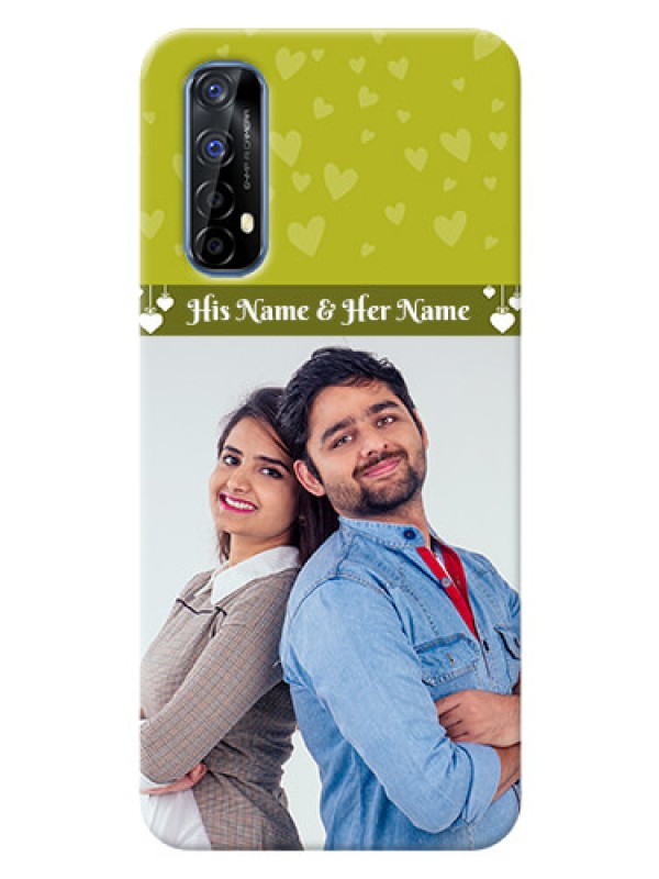 Custom Realme 7 custom mobile covers: You & Me Heart Design