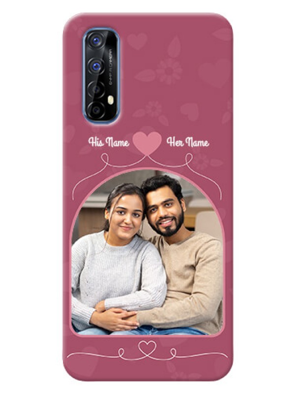 Custom Realme 7 mobile phone covers: Love Floral Design