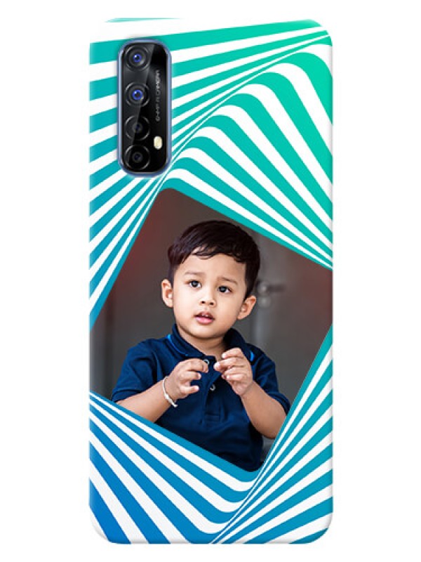 Custom Realme 7 Personalised Mobile Covers: Abstract Spiral Design