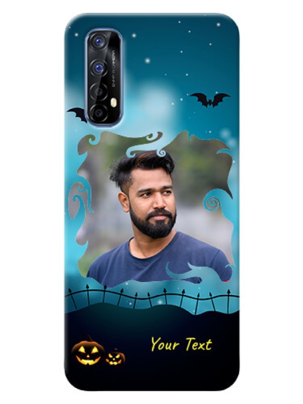 Custom Realme 7 Personalised Phone Cases: Halloween frame design