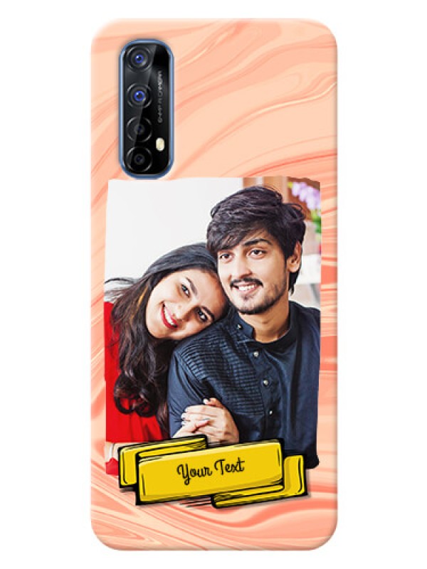 Custom Realme 7 Customized Phone Cases: Marble Texture Design