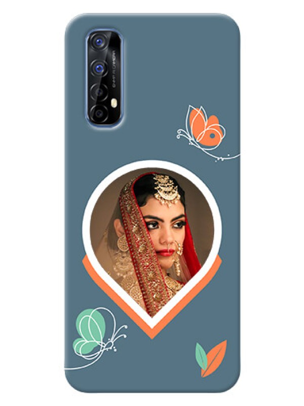 Custom Realme 7 Custom Mobile Case with Droplet Butterflies Design