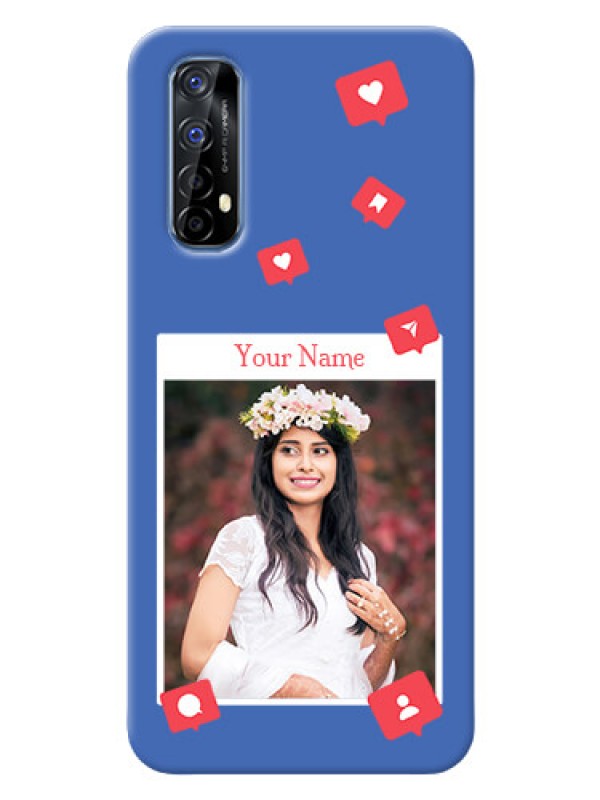 Custom Realme 7 Back Covers: Like Share And Comment Design