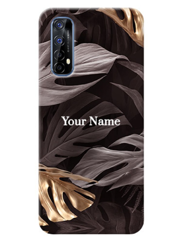 Custom Realme 7 Mobile Back Covers: Wild Leaves digital paint Design