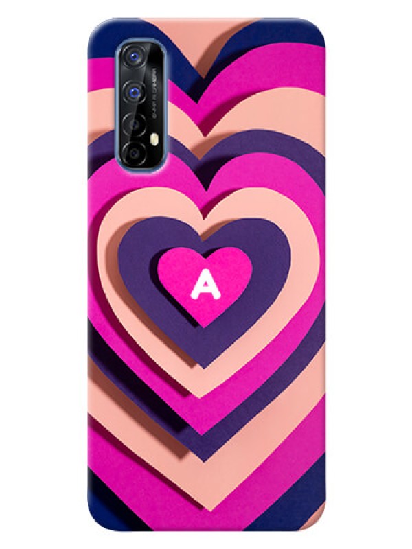 Custom Realme 7 Custom Mobile Case with Cute Heart Pattern Design