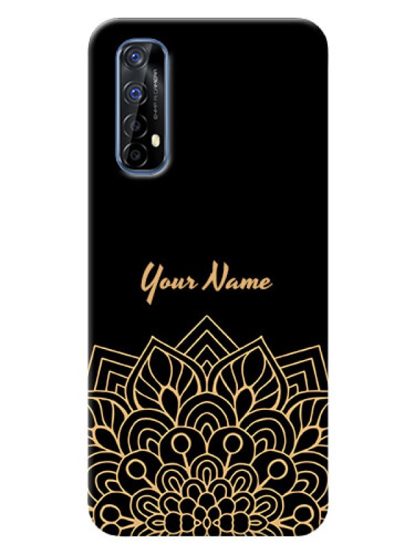 Custom Realme 7 Back Covers: Golden mandala Design