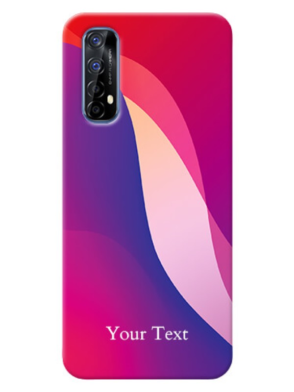 Custom Realme 7 Mobile Back Covers: Digital abstract Overlap Design
