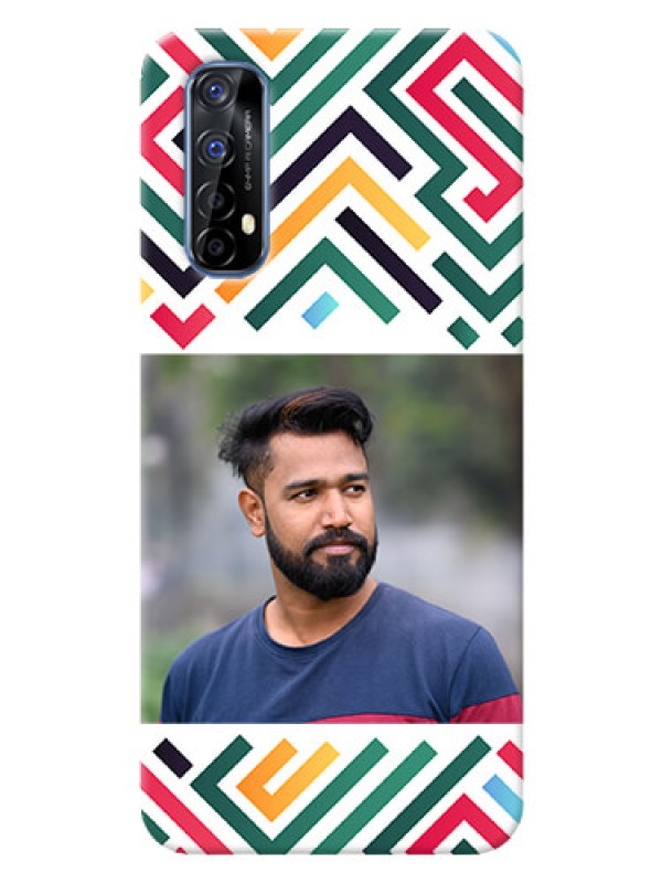 Custom Realme 7 Custom Mobile Case with Colorful Maze Pattern Design