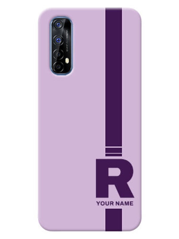 Custom Realme 7 Custom Phone Covers: Simple dual tone stripe with name Design
