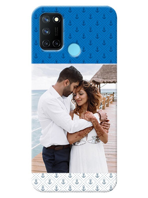 Custom Realme 7i Mobile Phone Covers: Blue Anchors Design