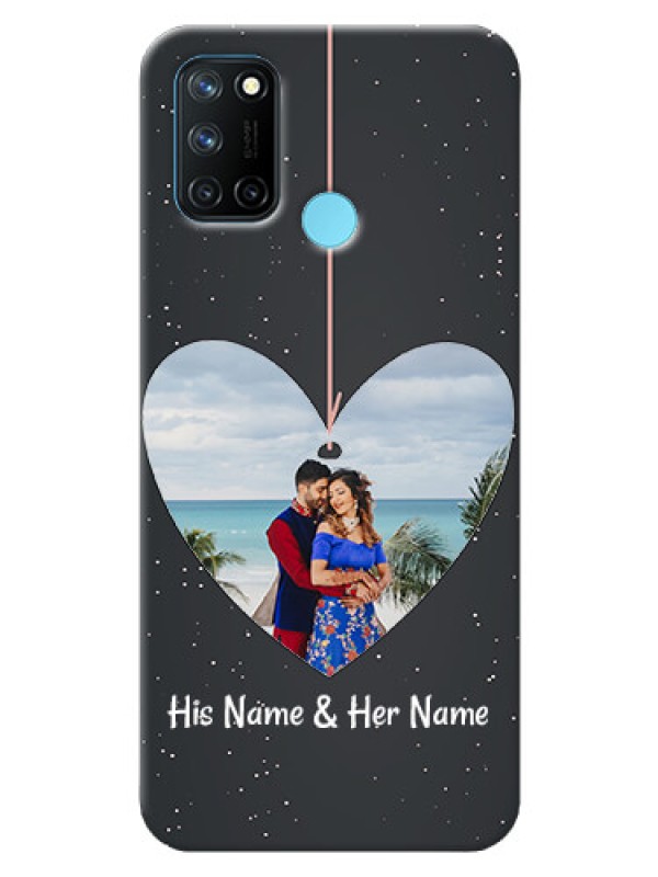 Custom Realme 7i custom phone cases: Hanging Heart Design