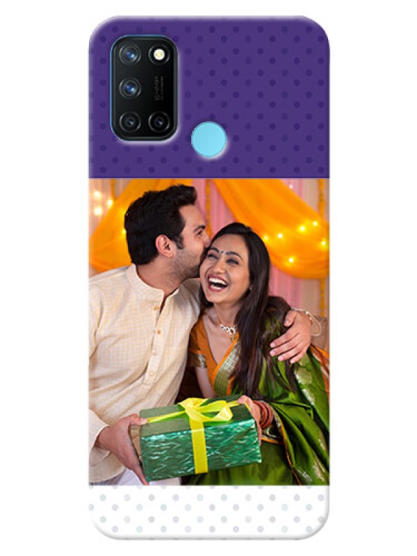 Custom Realme 7i mobile phone cases: Violet Pattern Design