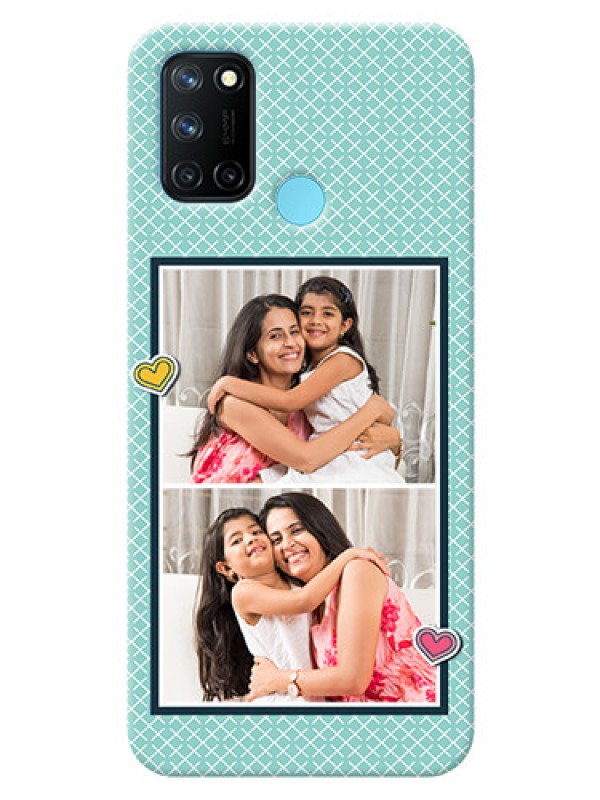 Custom Realme 7i Custom Phone Cases: 2 Image Holder with Pattern Design