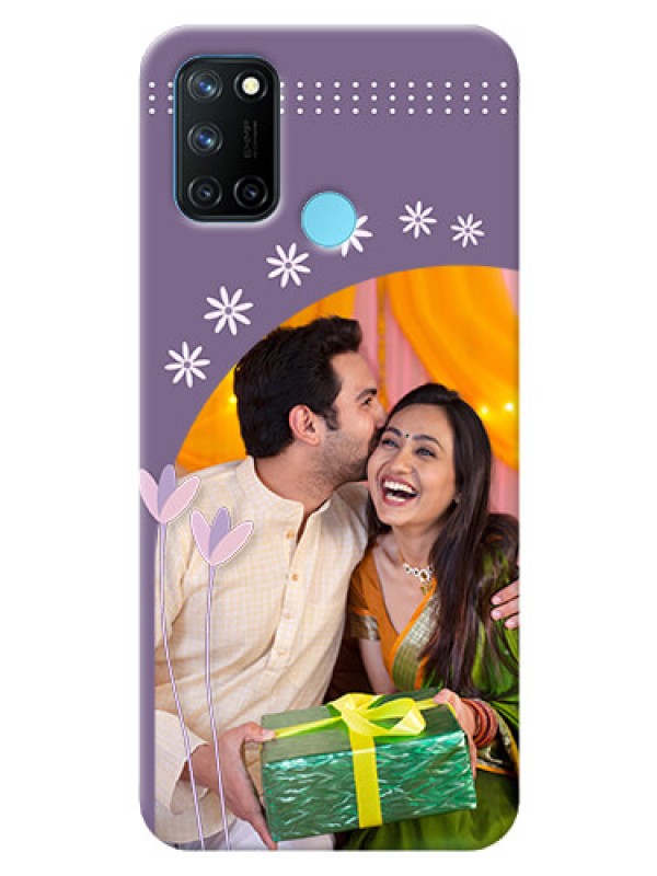 Custom Realme 7i Phone covers for girls: lavender flowers design 