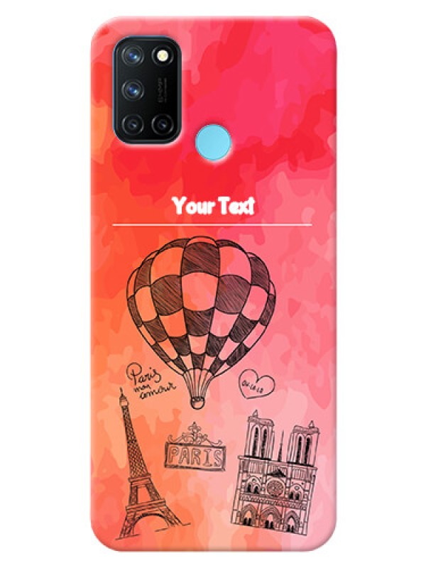 Custom Realme 7i Personalized Mobile Covers: Paris Theme Design