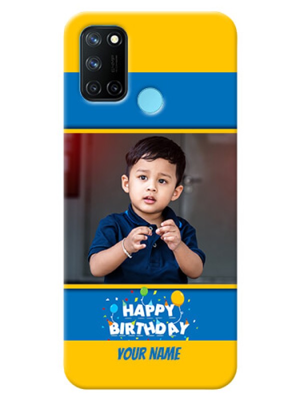 Custom Realme 7i Mobile Back Covers Online: Birthday Wishes Design