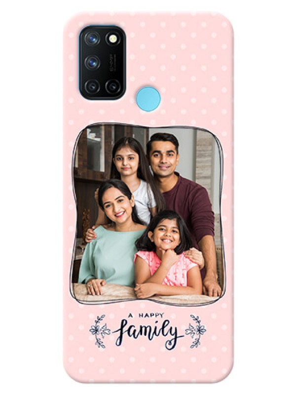 Custom Realme 7i Personalized Phone Cases: Family with Dots Design