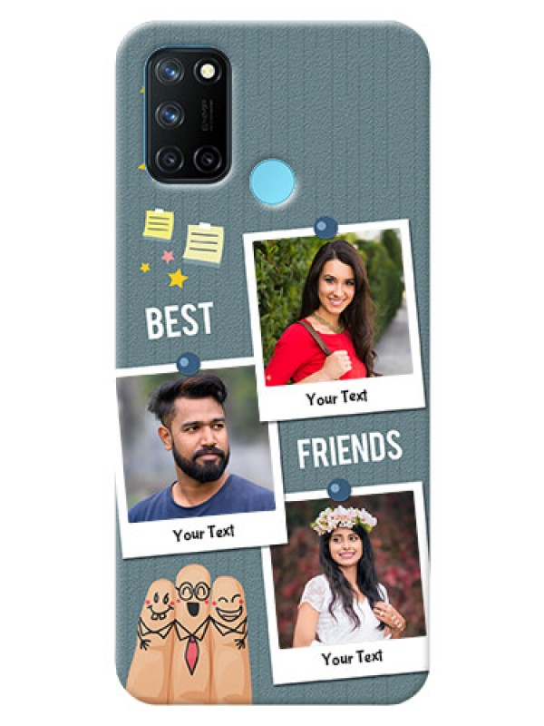 Custom Realme 7i Mobile Cases: Sticky Frames and Friendship Design