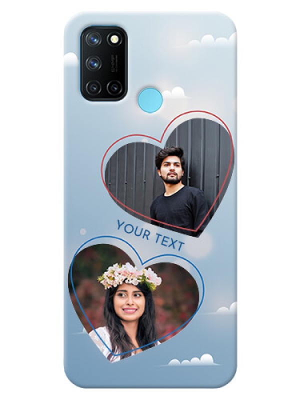 Custom Realme 7i Phone Cases: Blue Color Couple Design 