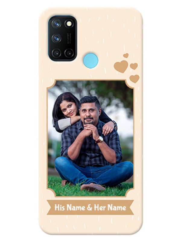 Custom Realme 7i mobile phone cases with confetti love design 