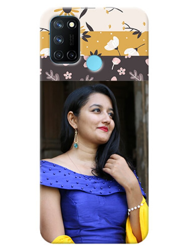 Custom Realme 7i mobile cases online: Stylish Floral Design