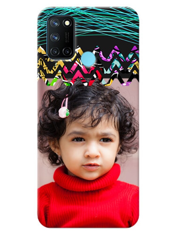 Custom Realme 7i personalized phone covers: Neon Abstract Design