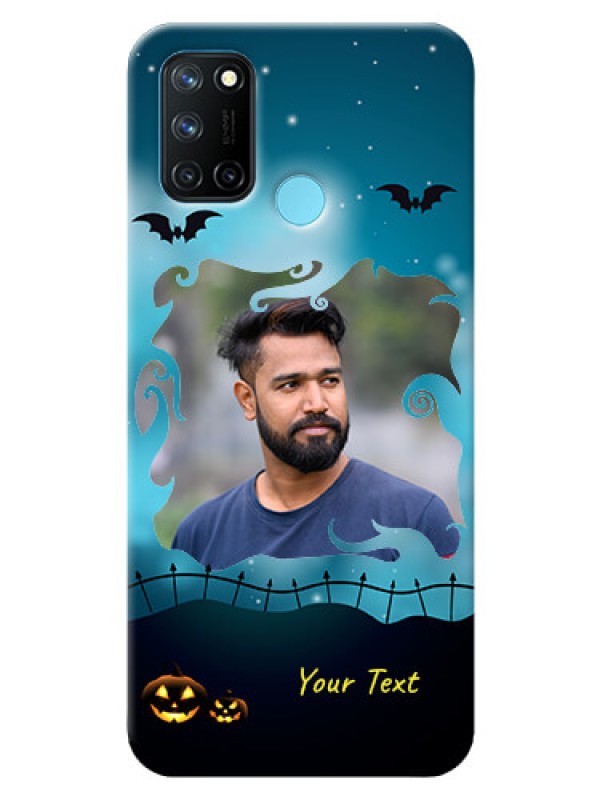 Custom Realme 7i Personalised Phone Cases: Halloween frame design