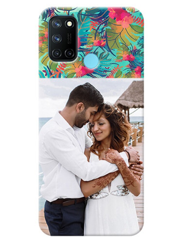Custom Realme 7i Personalized Phone Cases: Watercolor Floral Design