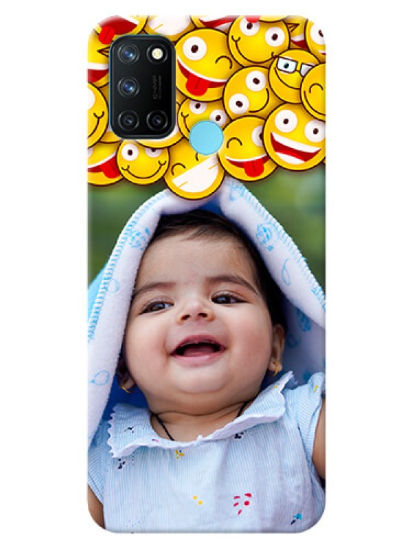 Custom Realme 7i Custom Phone Cases with Smiley Emoji Design