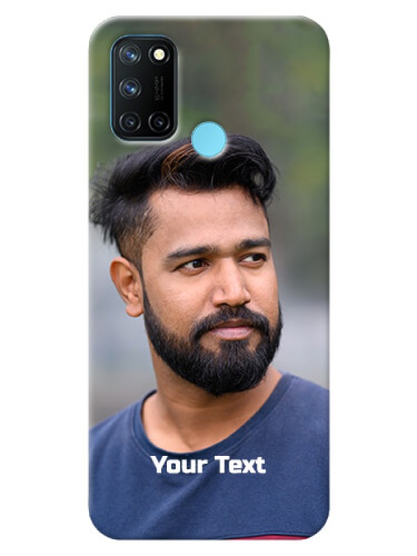 Custom Realme 7i Mobile Cover: Photo with Text