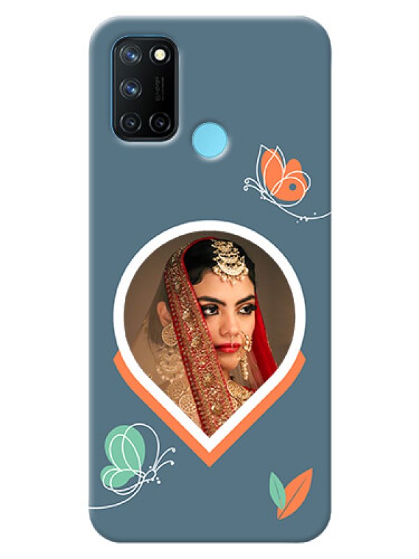 Custom Realme 7I Custom Mobile Case with Droplet Butterflies Design