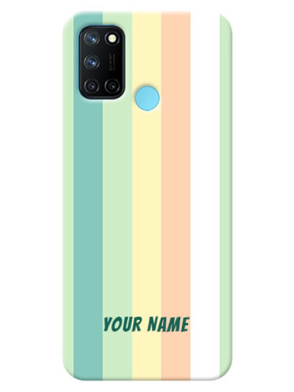 Custom Realme 7I Back Covers: Multi-colour Stripes Design