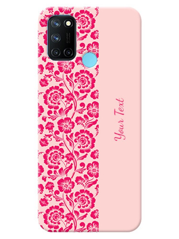 Custom Realme 7I Phone Back Covers: Attractive Floral Pattern Design