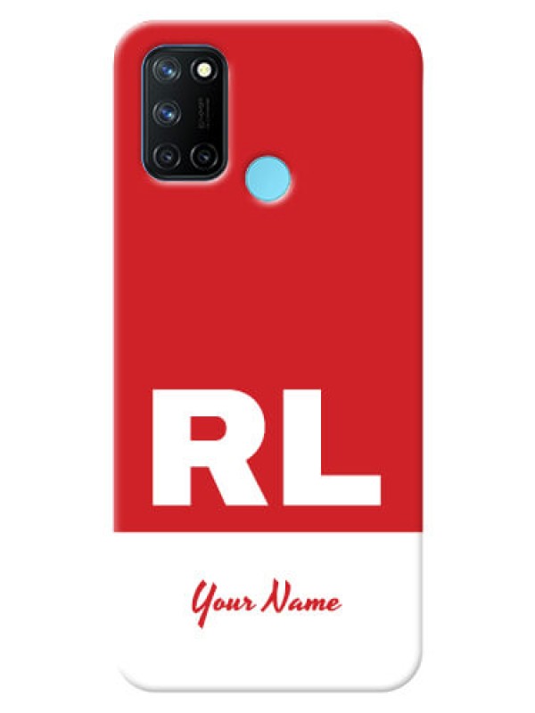 Custom Realme 7I Custom Phone Cases: dual tone custom text Design