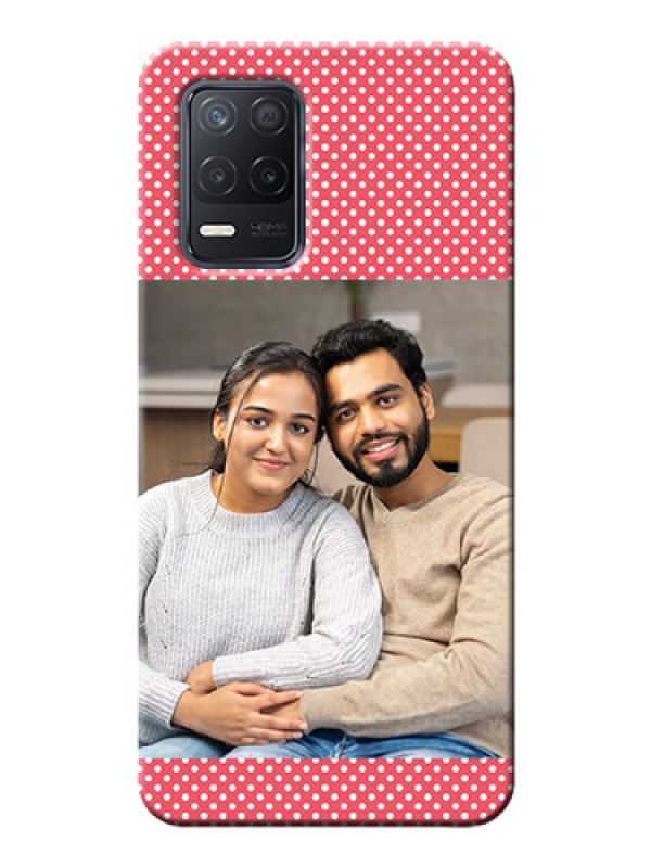 Custom Realme 8 5G Custom Mobile Case with White Dotted Design