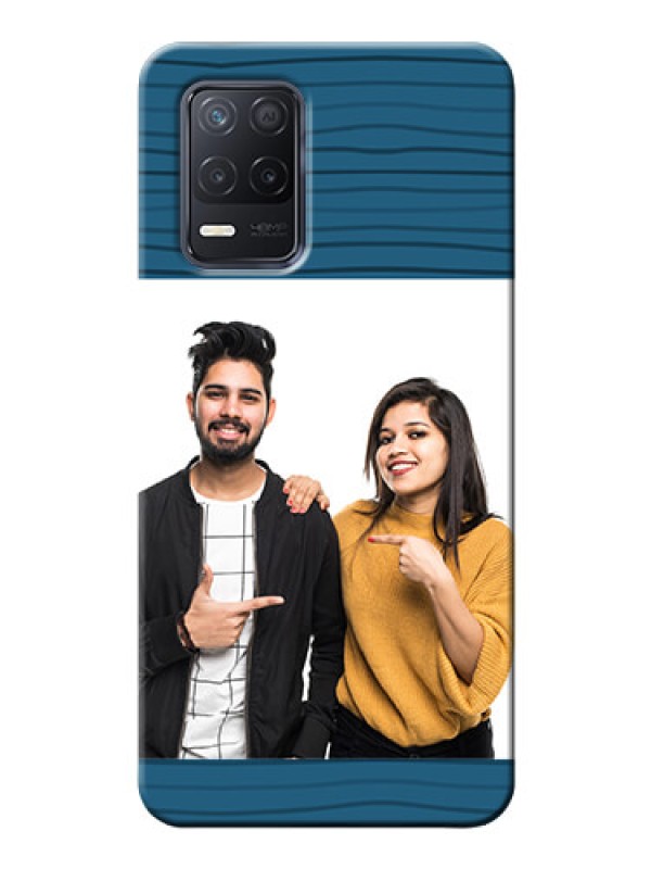 Custom Realme 8 5G Custom Phone Cases: Blue Pattern Cover Design