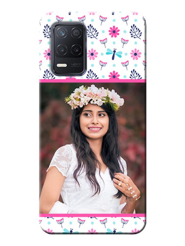 Custom Realme 8 5G Mobile Covers: Colorful Flower Design