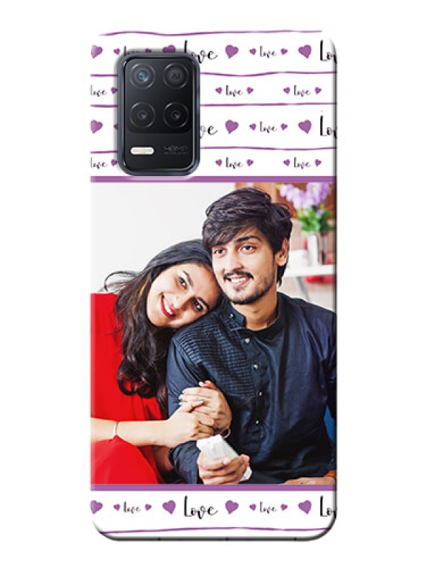 Custom Realme 8 5G Mobile Back Covers: Couples Heart Design