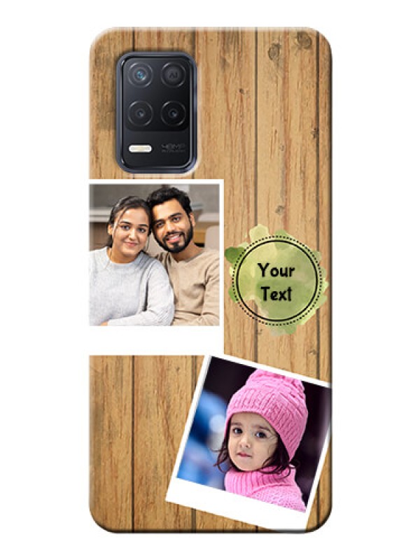 Custom Realme 8 5G Custom Mobile Phone Covers: Wooden Texture Design
