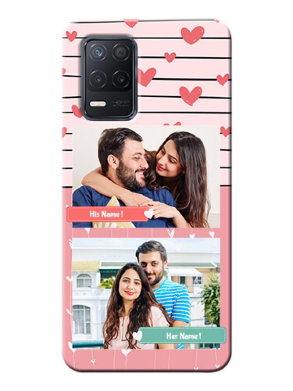 Custom Realme 8 5G custom mobile covers: Photo with Heart Design