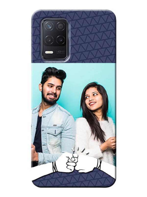 Custom Realme 8 5G Mobile Covers Online with Best Friends Design 
