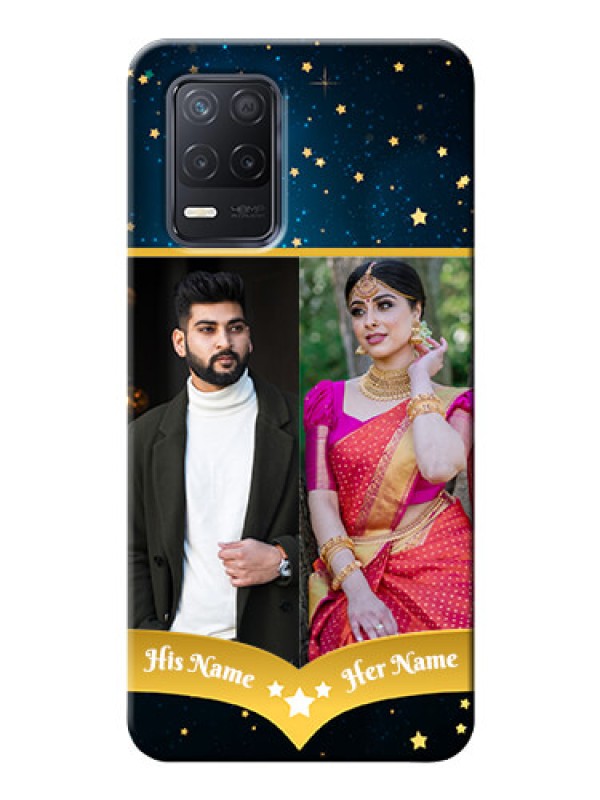 Custom Realme 8 5G Mobile Covers Online: Galaxy Stars Backdrop Design