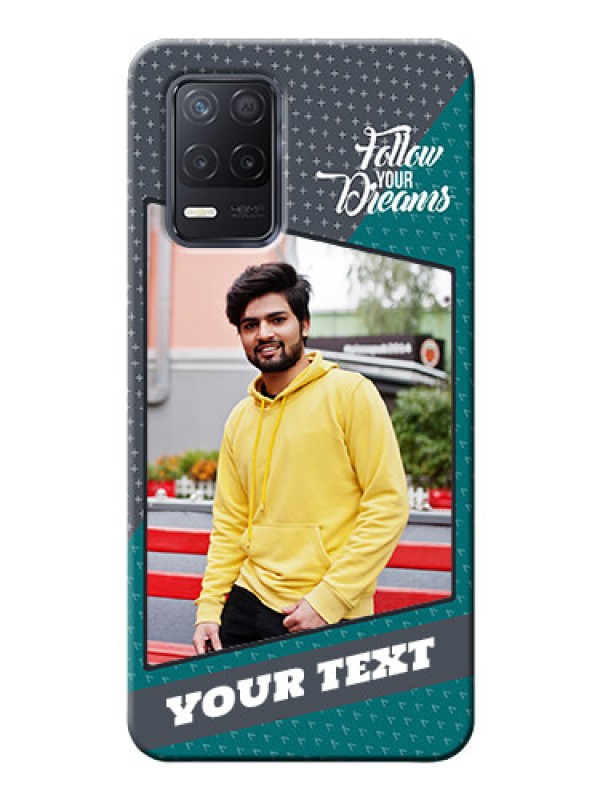 Custom Realme 8 5G Back Covers: Background Pattern Design with Quote