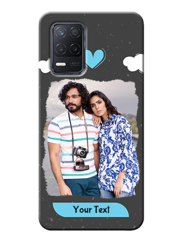 Custom Realme 8 5G Mobile Back Covers: splashes with love doodles Design